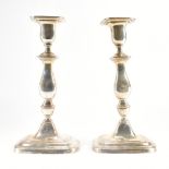 PAIR OF HALLMARKED GEORGE V SILVER ART DECO CANDLESTICKS