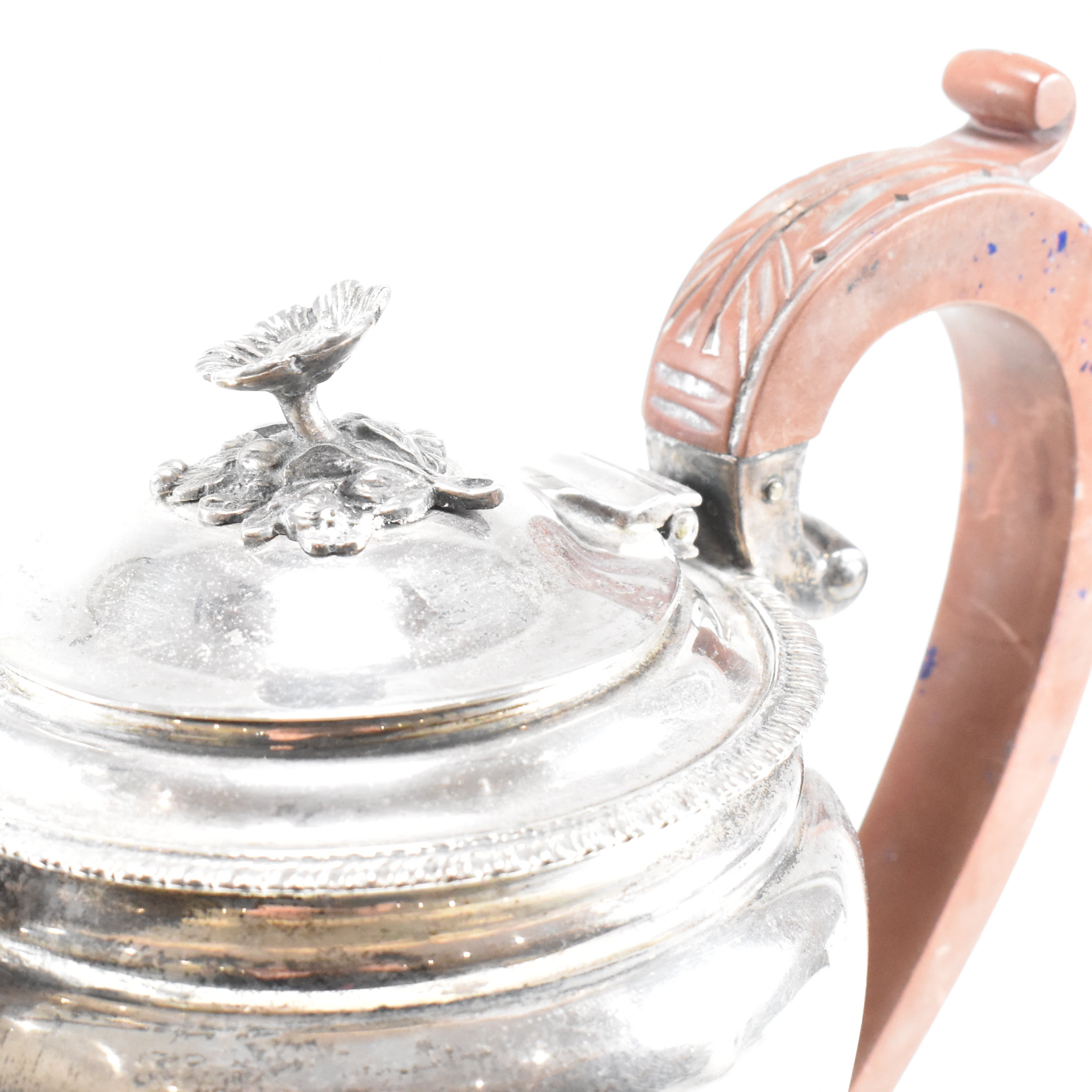 1950S HALLMARKED SILVER COFFEE & WATER JUG SET - Image 12 of 16