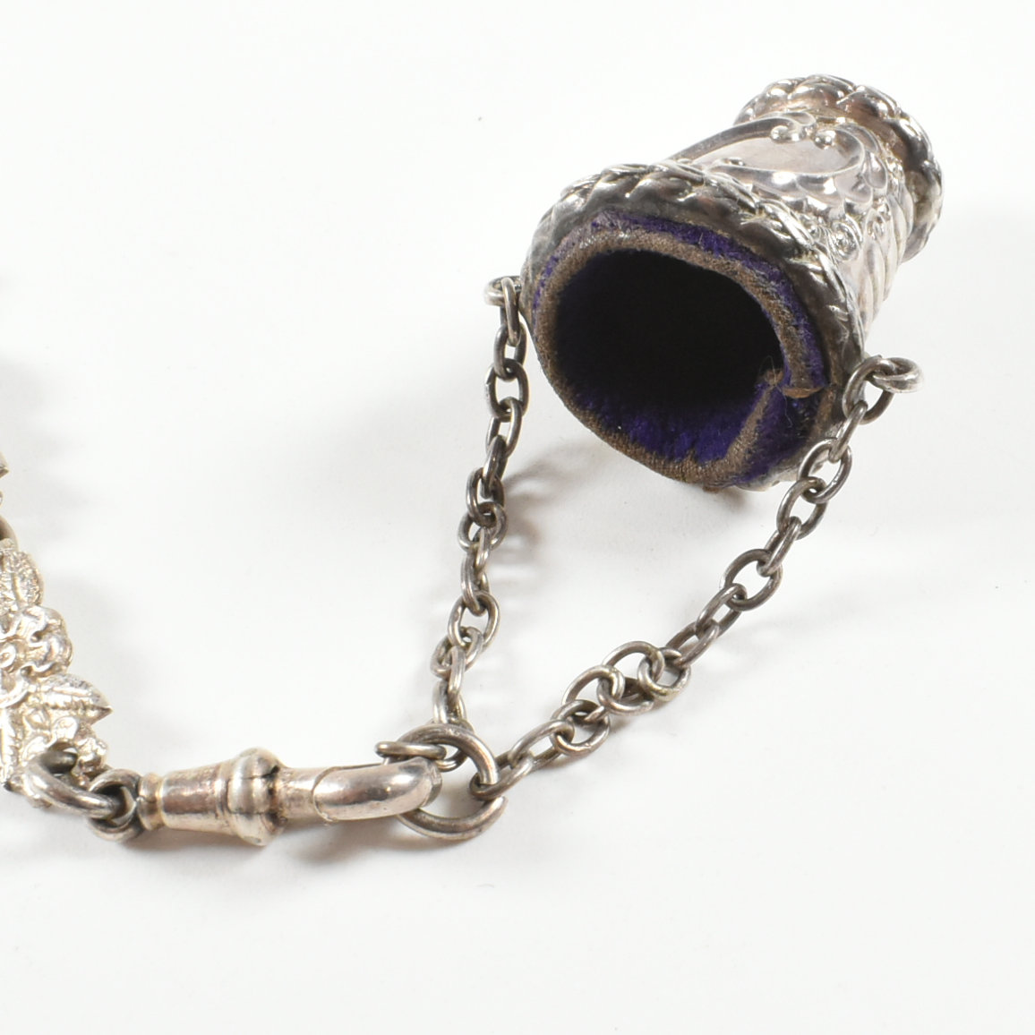 19TH CENTURY VICTORIAN HALLMARKED SILVER CHATELAINE - Image 17 of 18