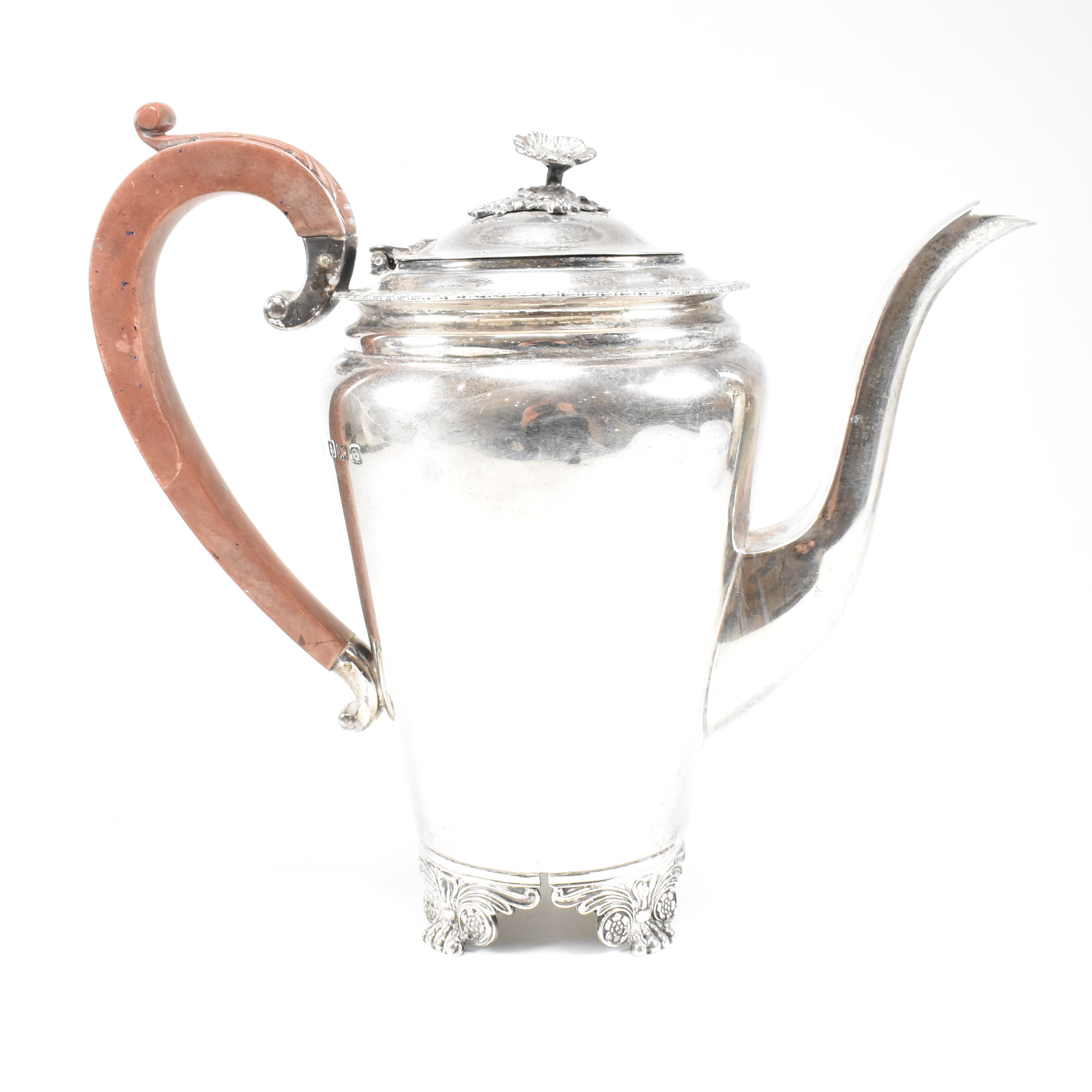 1950S HALLMARKED SILVER COFFEE & WATER JUG SET - Image 2 of 16