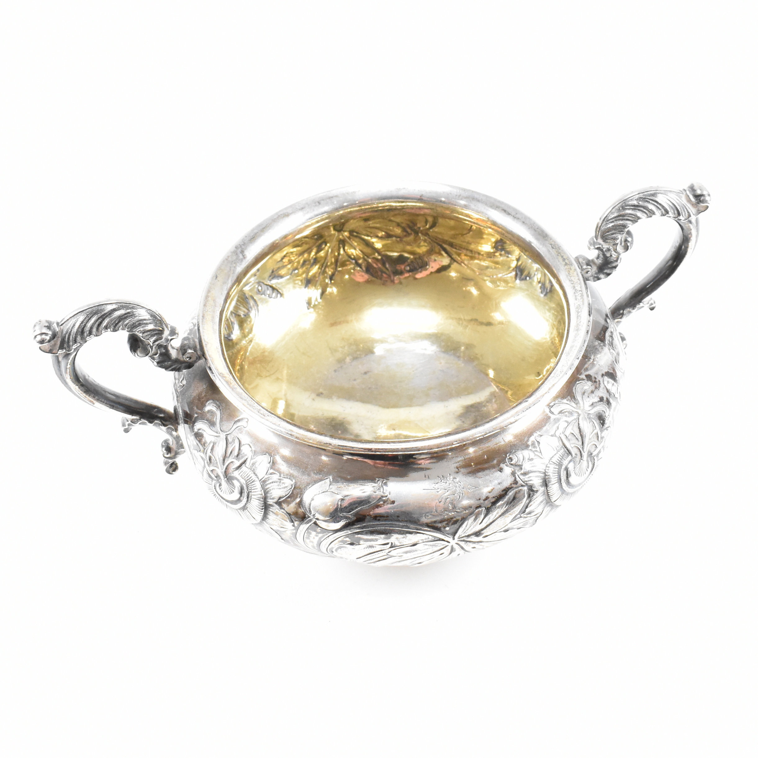 GEORGIAN HALLMARKED SILVER SUGAR BOWL 1830 - Image 9 of 13