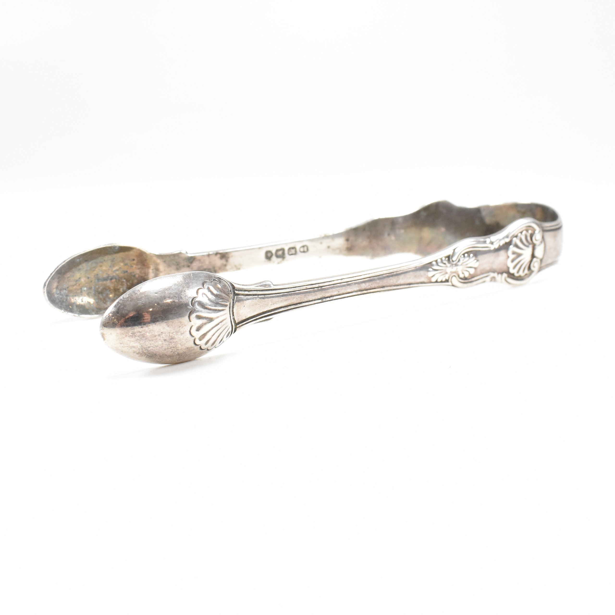 VICTORIAN & GEORGE IV HALLMARKED SILVER SUGAR TONGS - Image 9 of 13