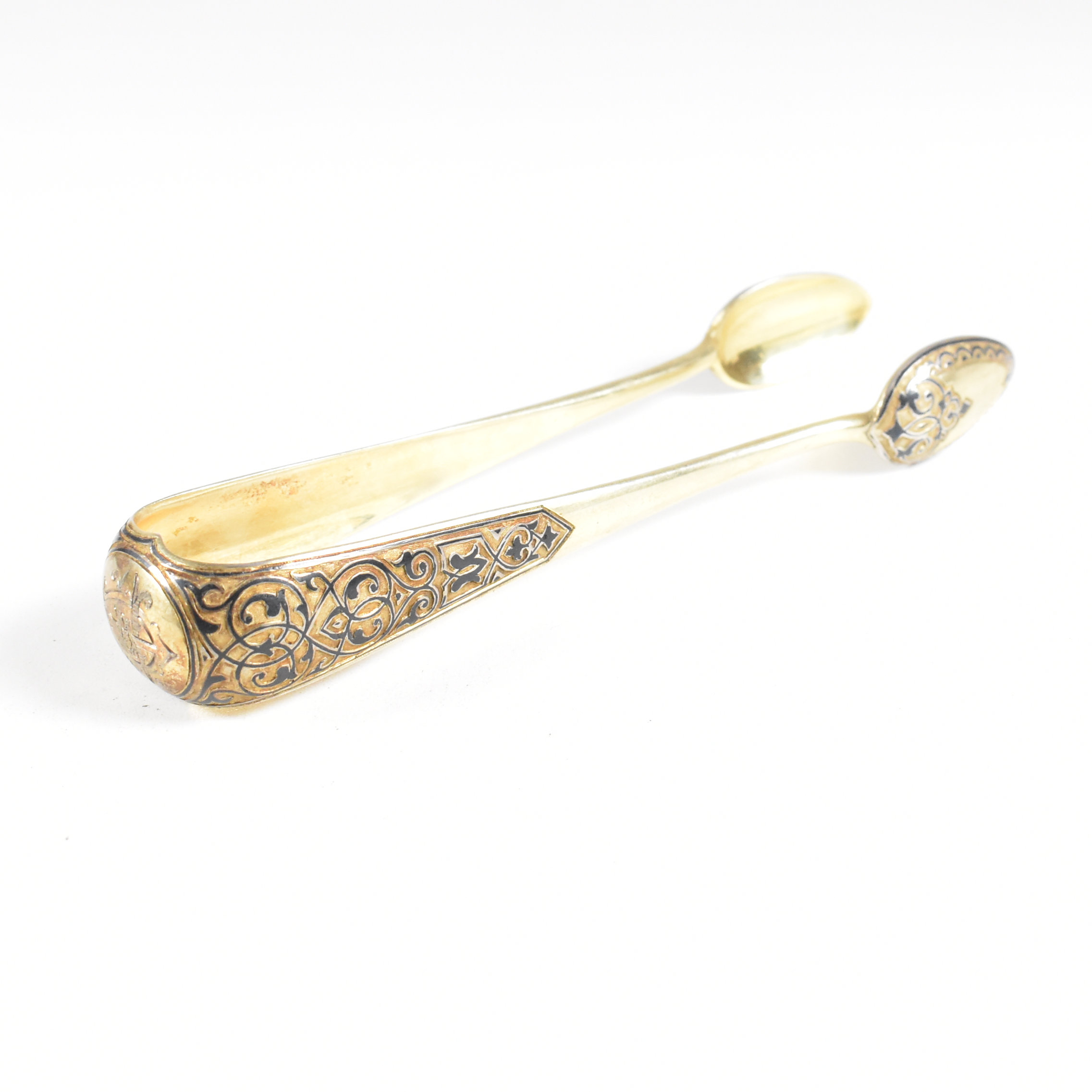 VASILI SEMENOV 19TH CENTURY RUSSIAN SILVER GILT NIELLO SPOON SET - Image 22 of 24