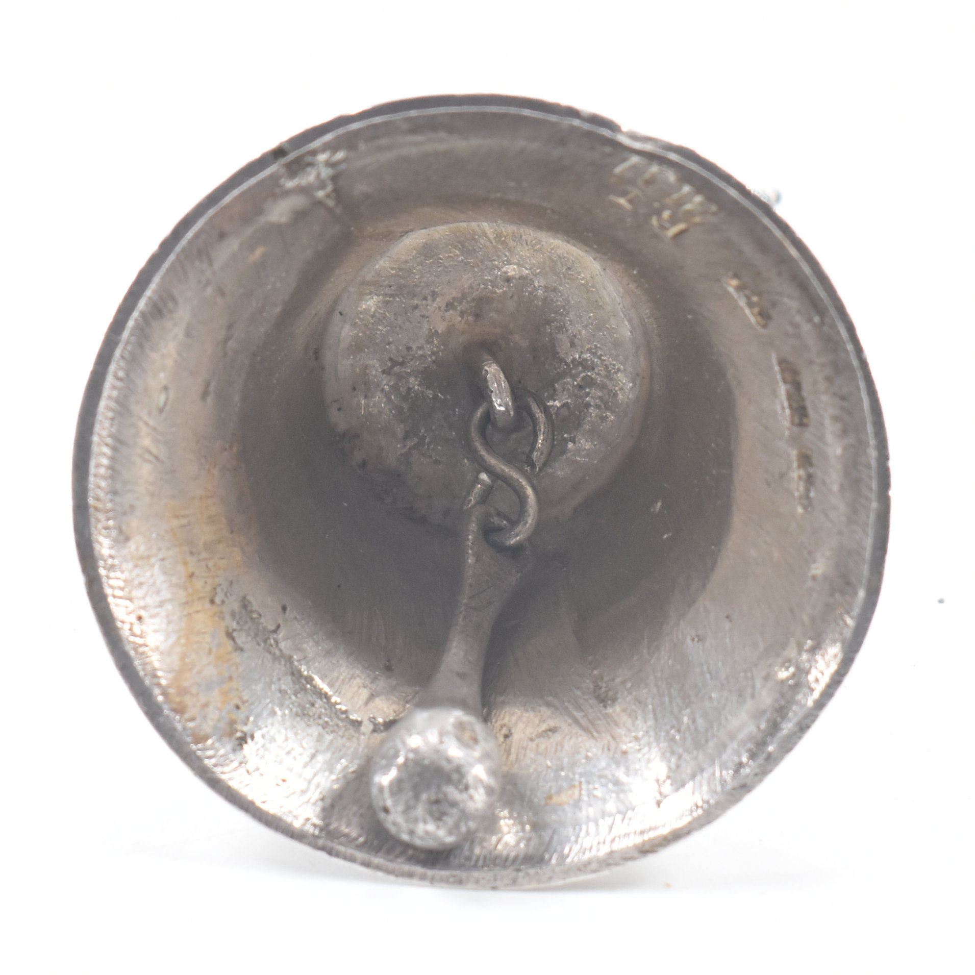 925 SILVER CUP BOWL & LAMA HANDLED BELL - Image 8 of 9