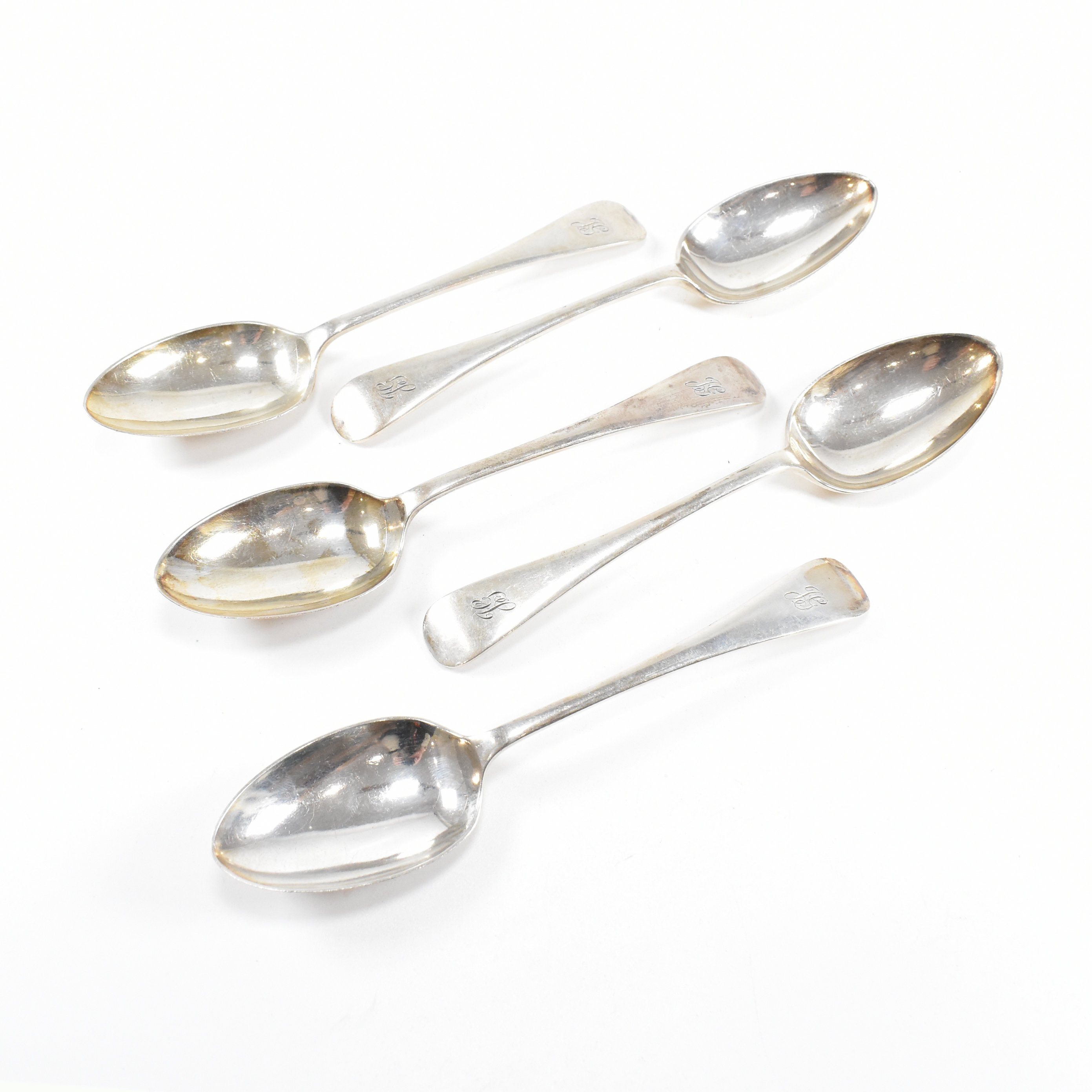 SET OF FIVE GEORGE V HALLMARKED SILVER TABLE SPOONS - Image 3 of 9