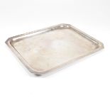 WHITE METAL FRENCH SILVER TRAY