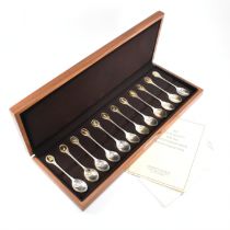 HALLMARKED 1975 RSPB BRITISH BIRD COLLECTION OF SILVER SPOONS