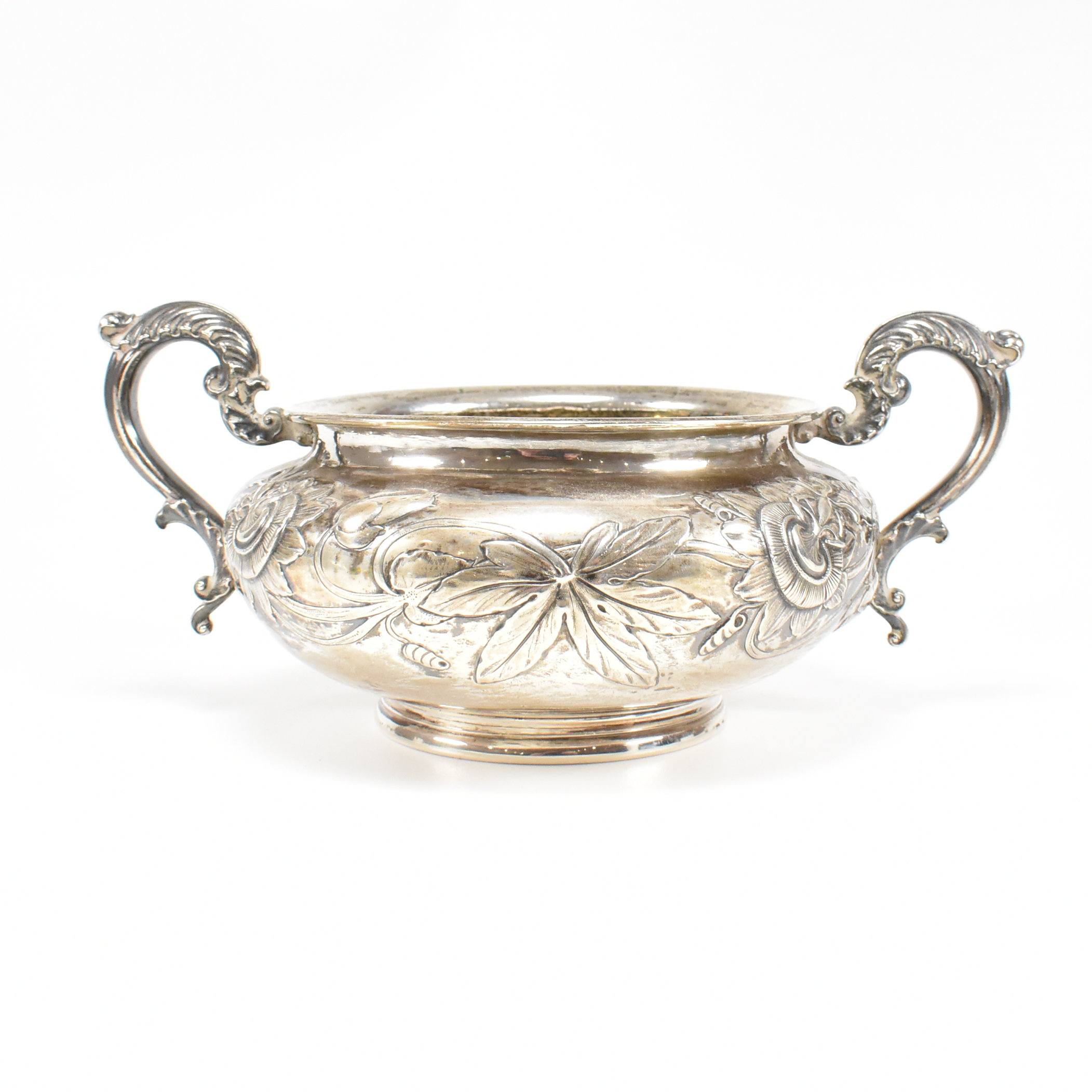 GEORGIAN HALLMARKED SILVER SUGAR BOWL 1830 - Image 3 of 13