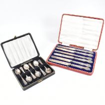 GEORGE V CASED HALLMARKED SILVER FLATWARE