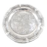 VICTORIAN IRISH HALLMARKED SILVER SALVER DUBLIN WEST & SON