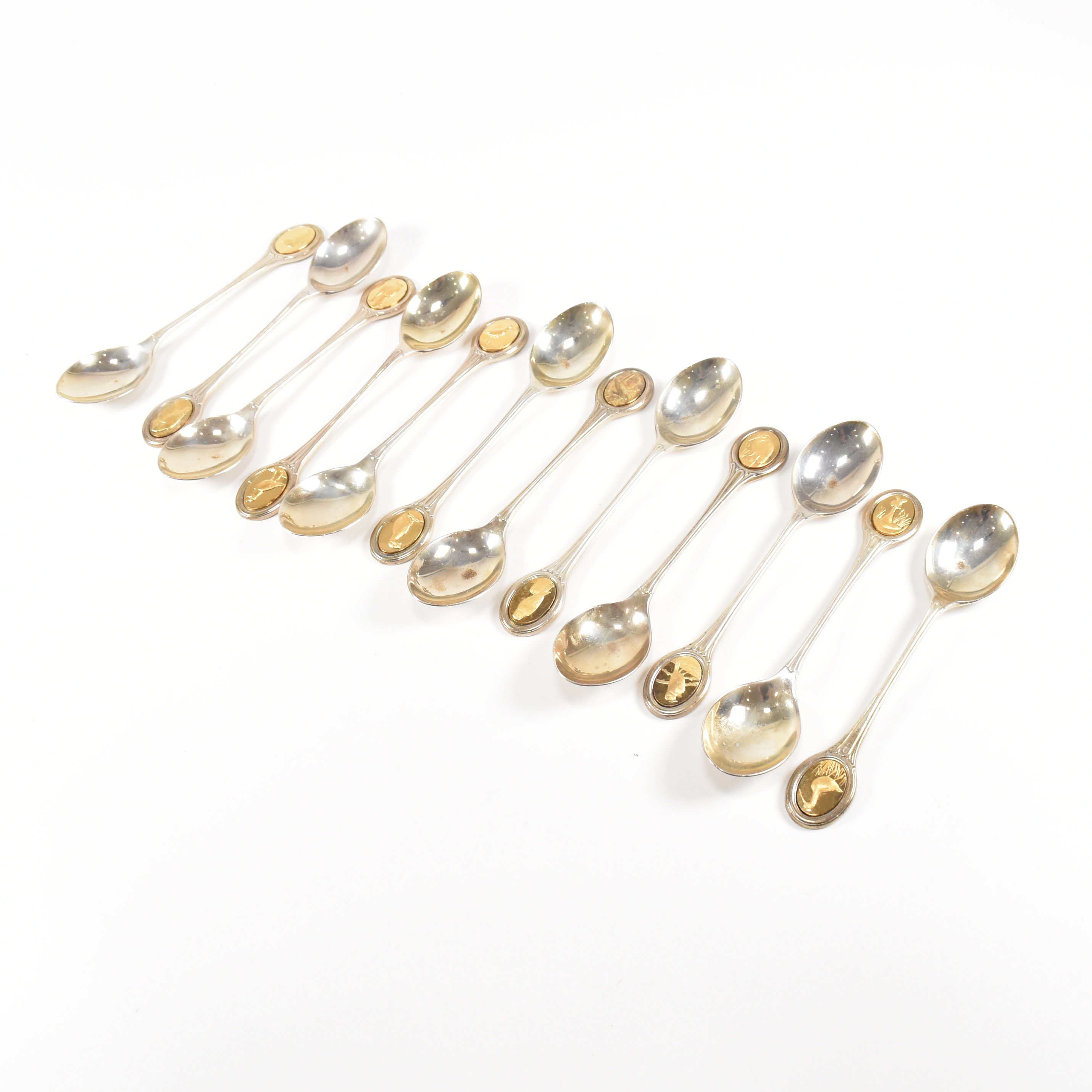 HALLMARKED 1975 RSPB BRITISH BIRD COLLECTION OF SILVER SPOONS - Image 5 of 15