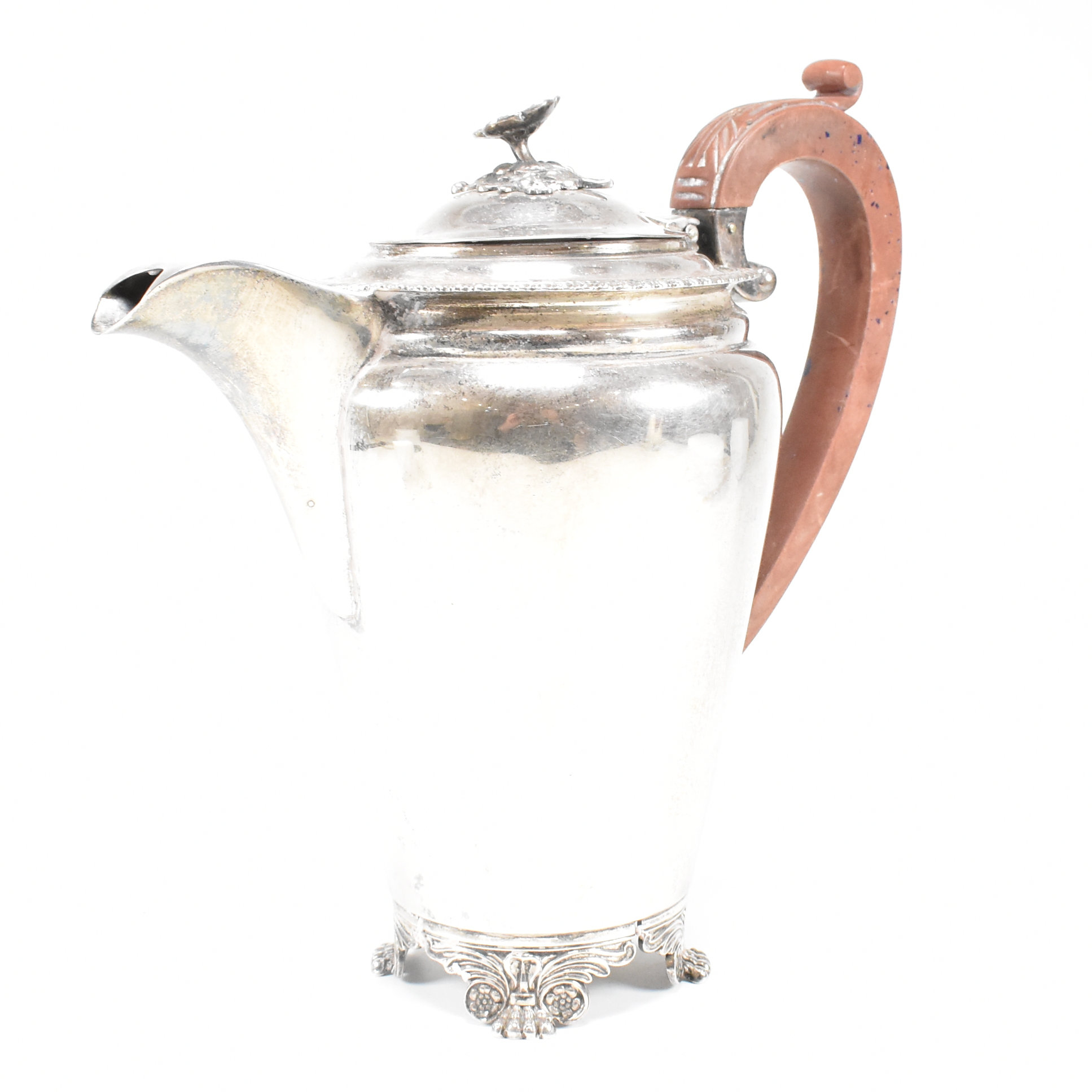 1950S HALLMARKED SILVER COFFEE & WATER JUG SET - Image 8 of 16