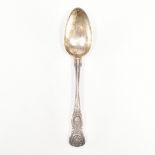 EARLY VICTORIAN HALLMARKED SILVER SERVING SPOON