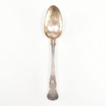 EARLY VICTORIAN HALLMARKED SILVER SERVING SPOON