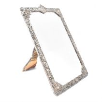 EDWARDIAN HALLMARKED SILVER MOUNTED EASEL BACK MIRROR