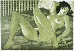 CELEDONIO PERELLON - A WOMAN IN BED