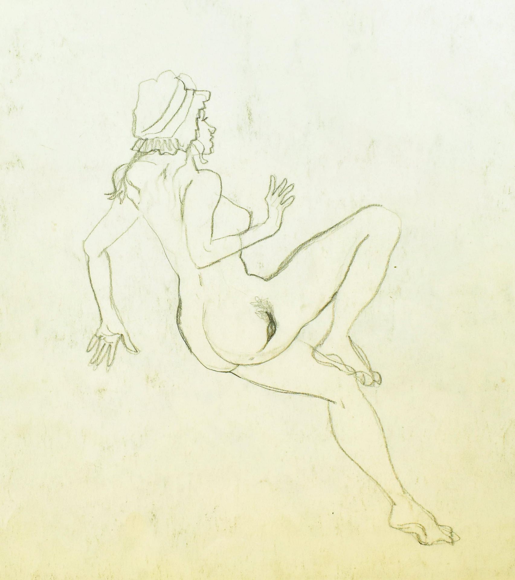 CELEDONIO PERELLON - PEN DRAWING OF TWO WOMEN - Image 7 of 7