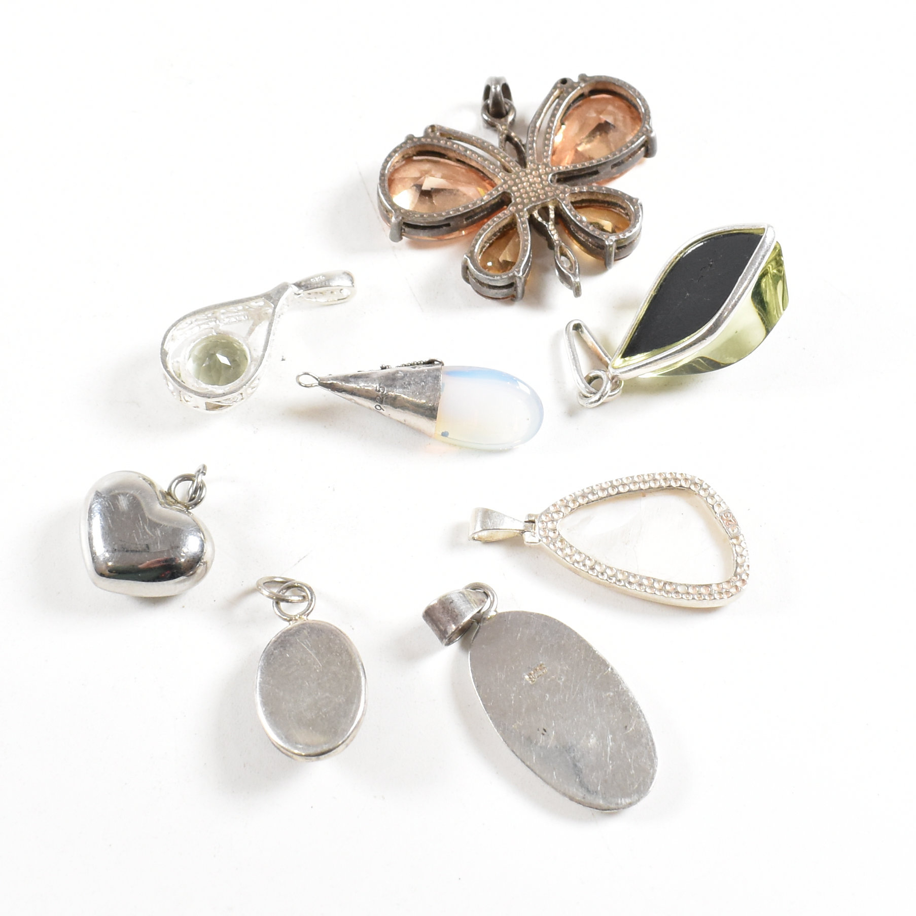 SELECTION OF 925 SILVER NECKLACE PENDANTS - Image 5 of 8