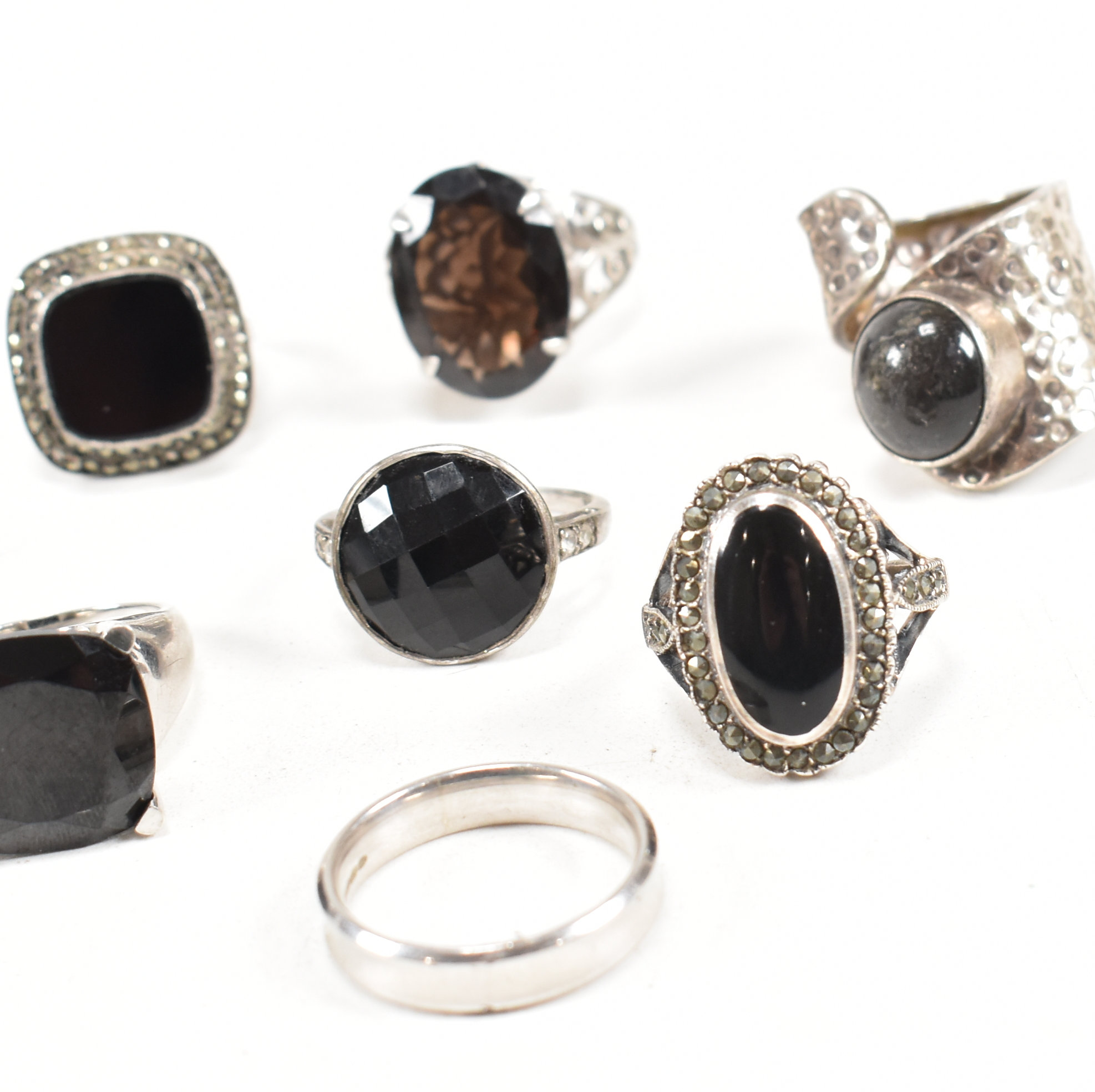 COLLECTION OF 925 SILVER GEM SET RINGS - Image 5 of 9