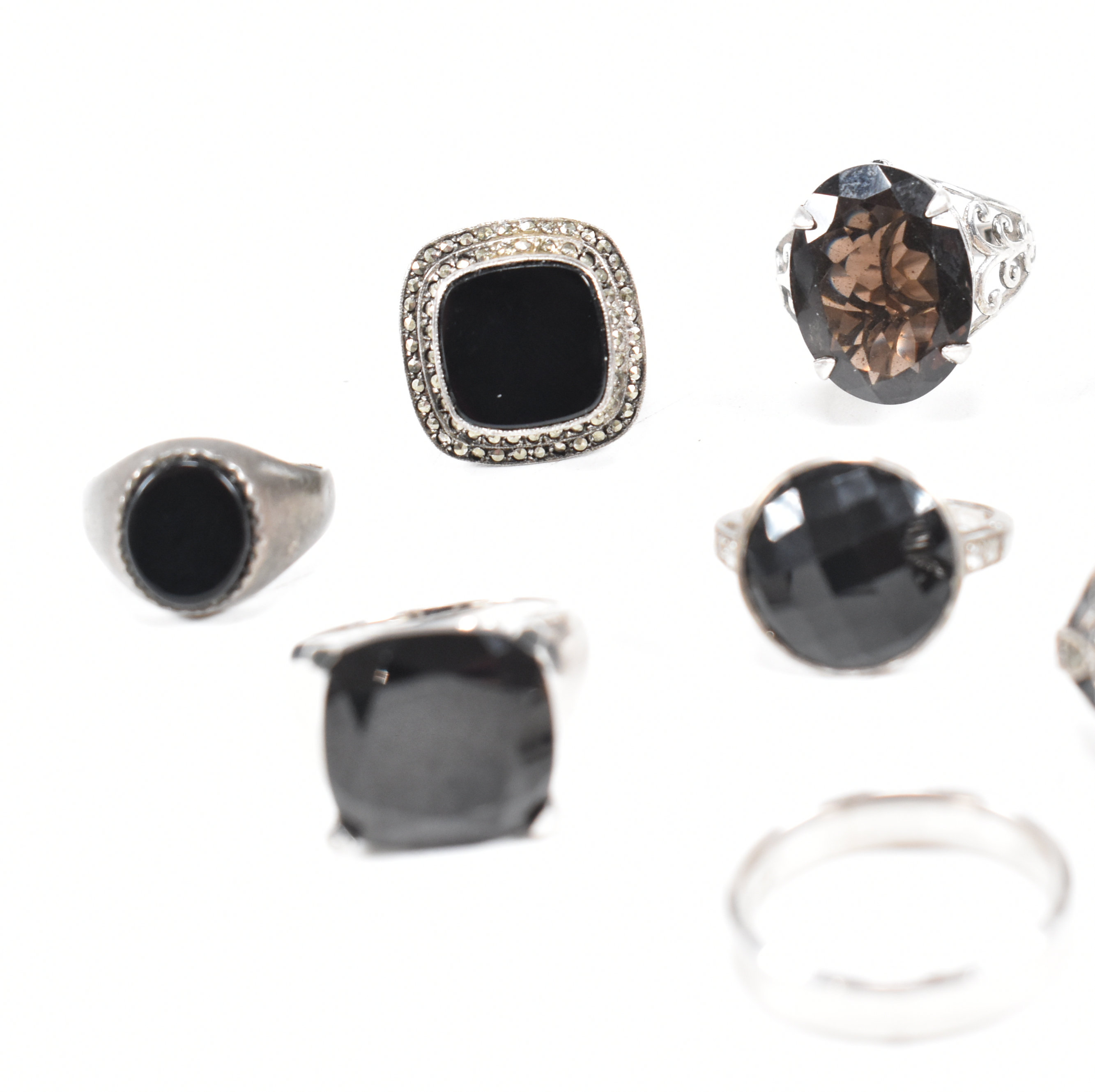 COLLECTION OF 925 SILVER GEM SET RINGS - Image 6 of 9