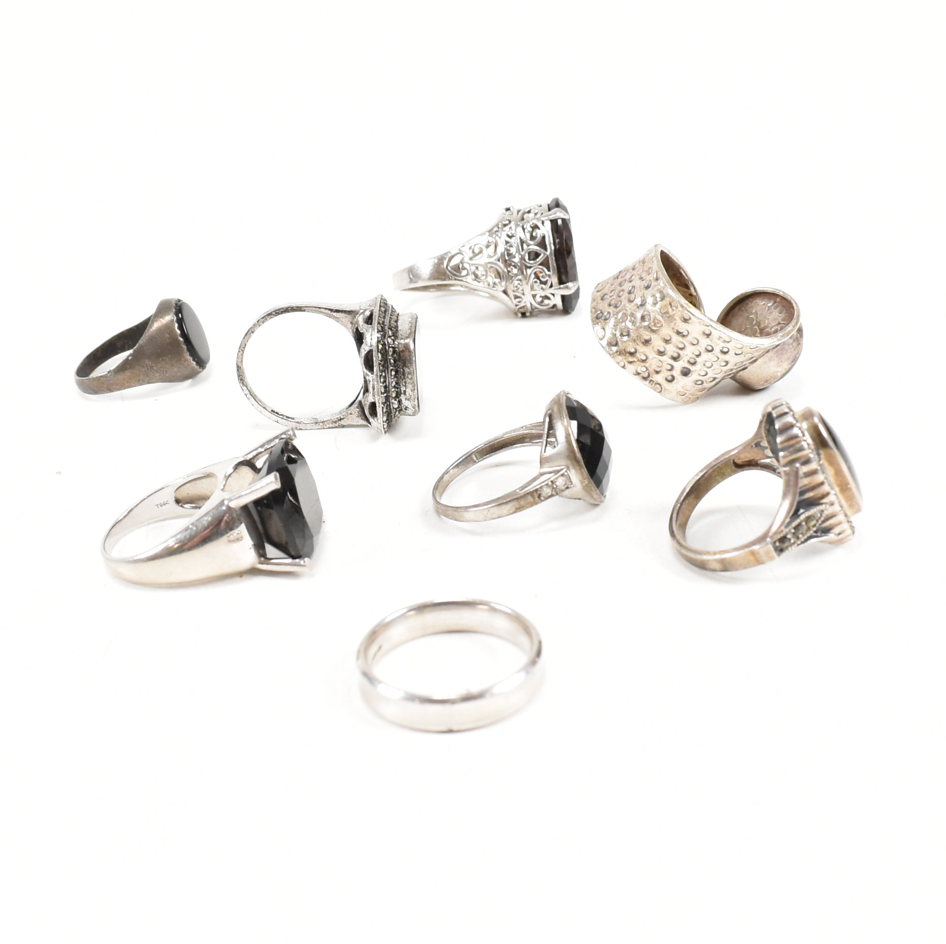 COLLECTION OF 925 SILVER GEM SET RINGS - Image 7 of 9