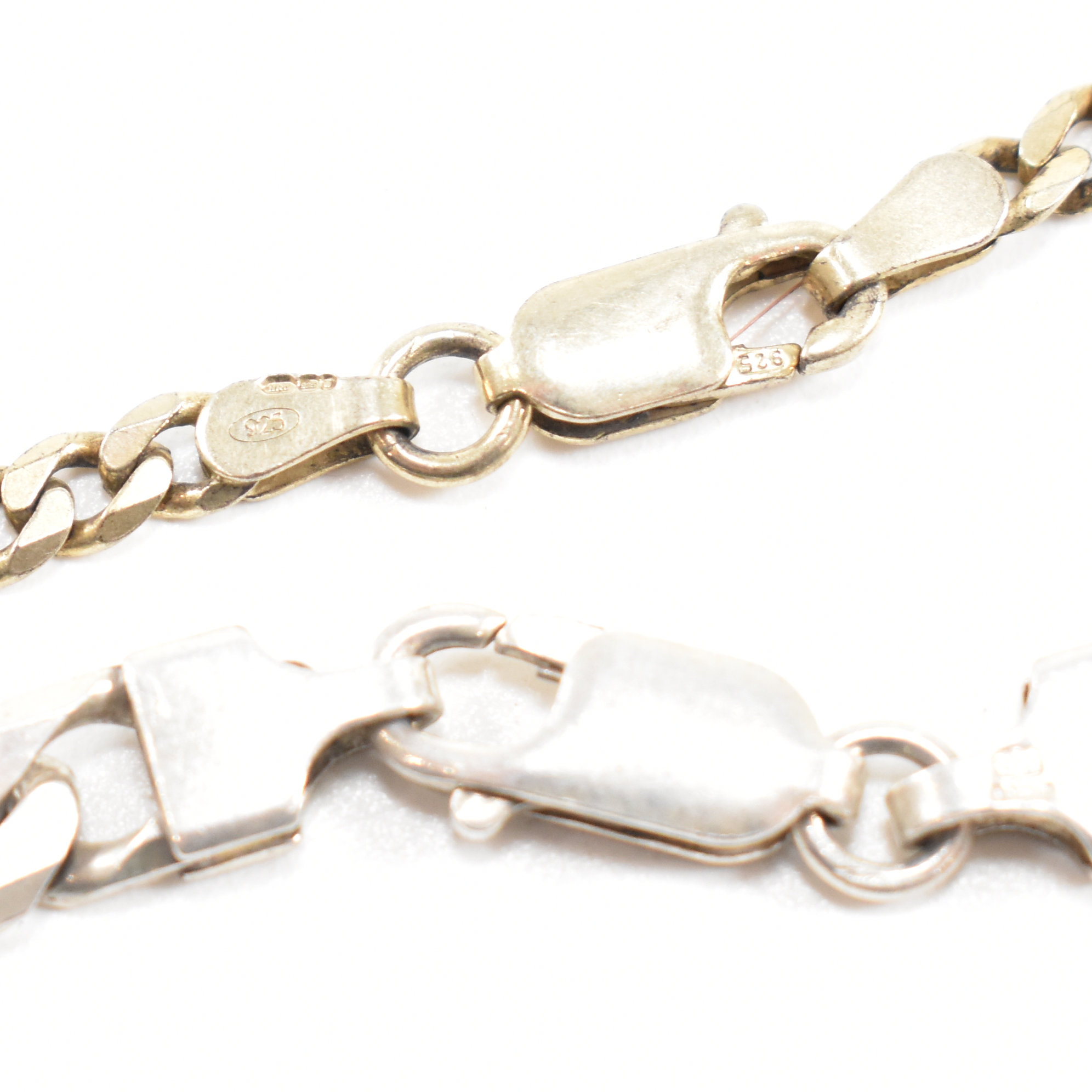 TWO HALLMARKED 925 SILVER CHAIN LINK NECKLACES - Image 6 of 6