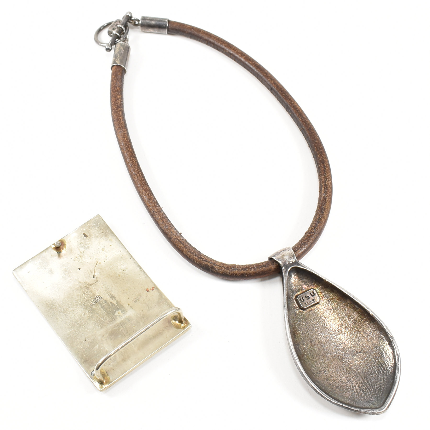 CONTEMPORARY UBU PARIS NECKLACE & ALPACA MOTHER OF PEARL BUCKLE - Image 8 of 9