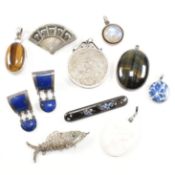 COLLECTION OF HALLMARKED SILVER 925 & METAL ITEMS