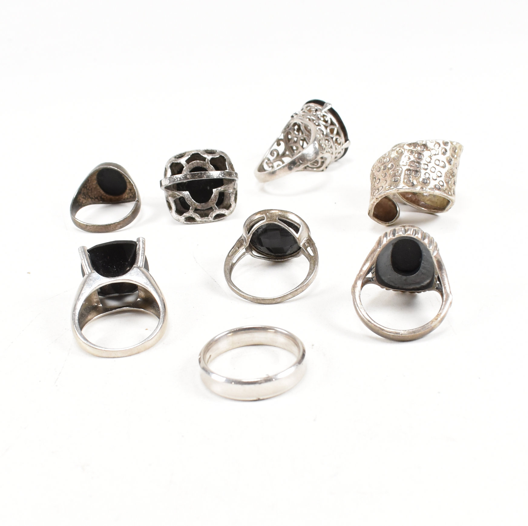 COLLECTION OF 925 SILVER GEM SET RINGS - Image 8 of 9
