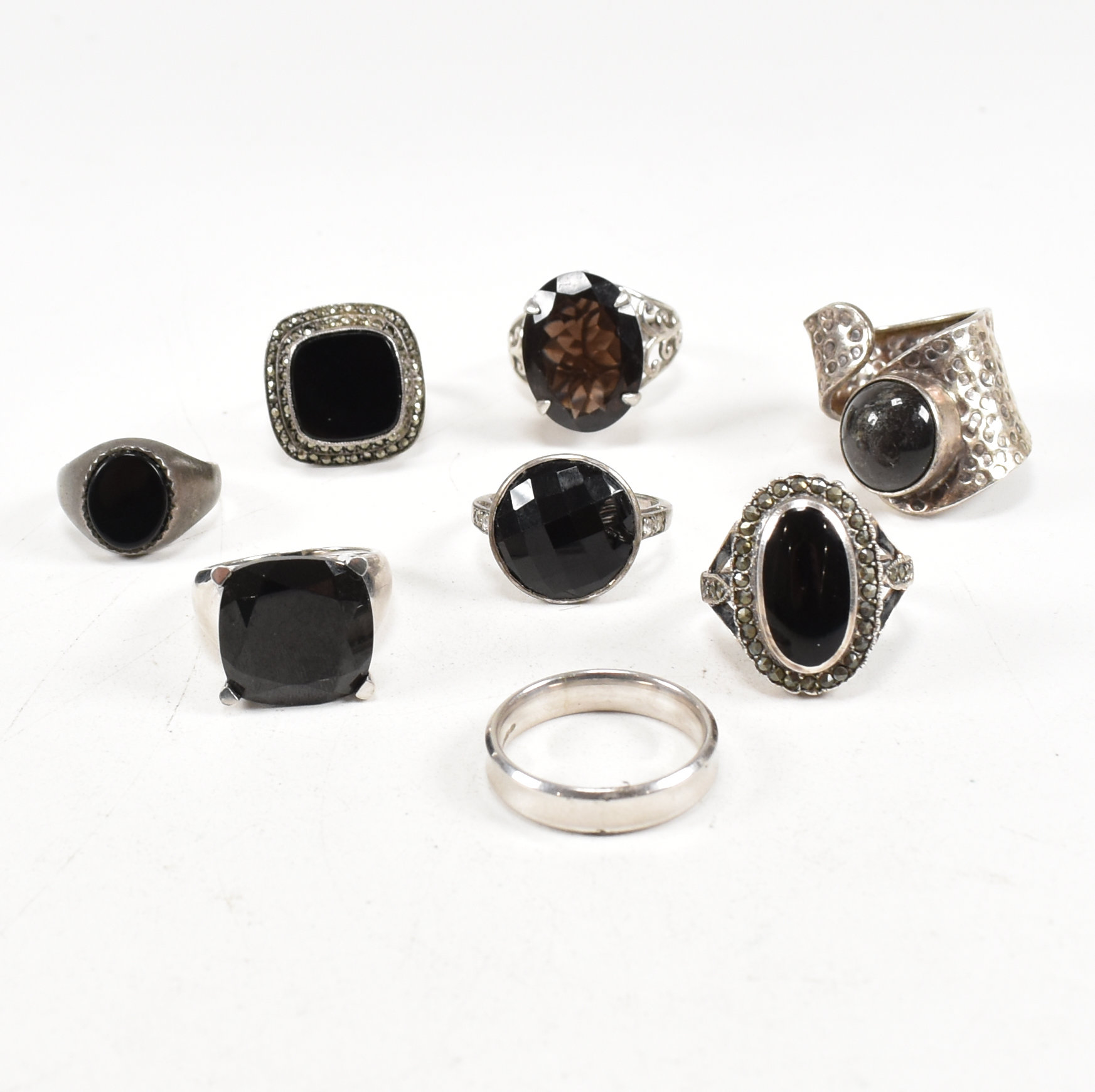 COLLECTION OF 925 SILVER GEM SET RINGS - Image 2 of 9