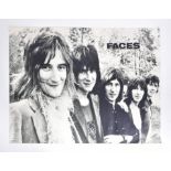 THE FACES - ORIGINAL VINTAGE MUSIC POSTER