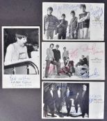 1960S MUSIC AUTOGRAPHS - SMALL FACES, MOODY BLUES ETC