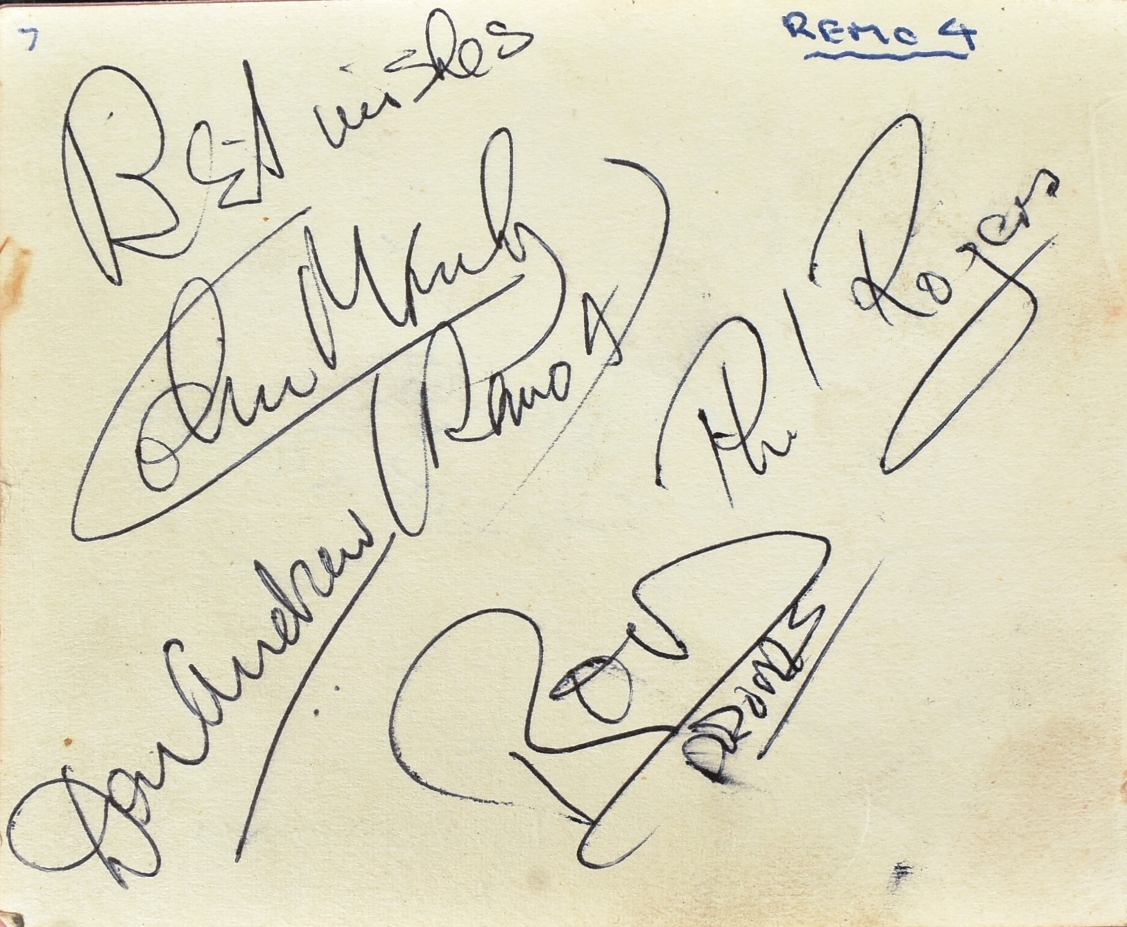 MUSIC - AUTOGRAPH ALBUM INCLUDING: YARDBIRDS, THEM, MERSEY BEATS ETC - Image 2 of 16