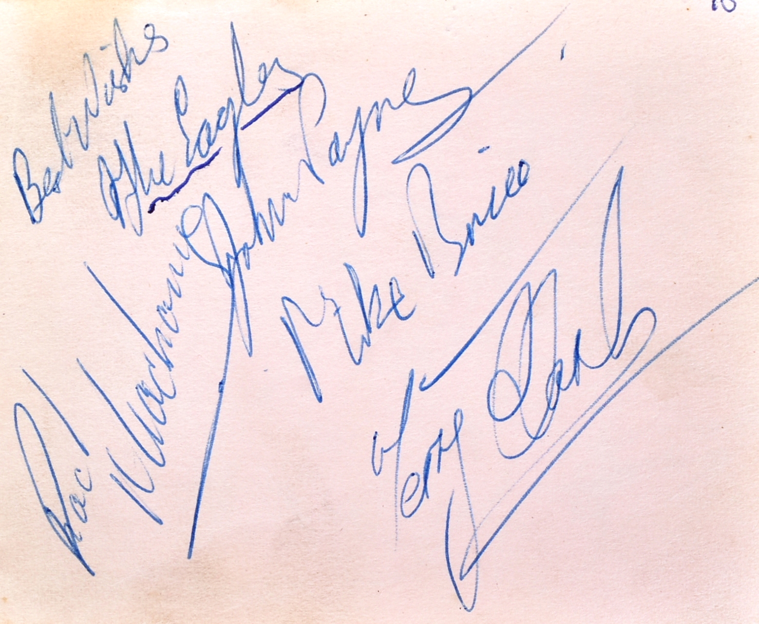 MUSIC - AUTOGRAPH ALBUM INCLUDING: YARDBIRDS, THEM, MERSEY BEATS ETC - Image 3 of 16