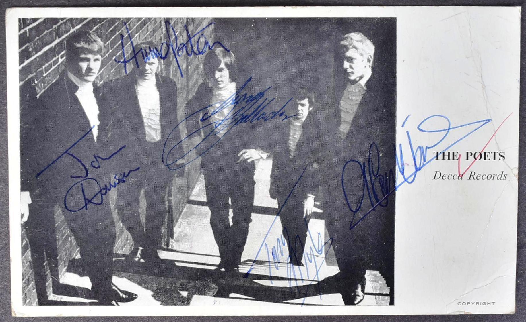 1960S MUSIC AUTOGRAPHS - SMALL FACES, MOODY BLUES ETC - Image 2 of 5