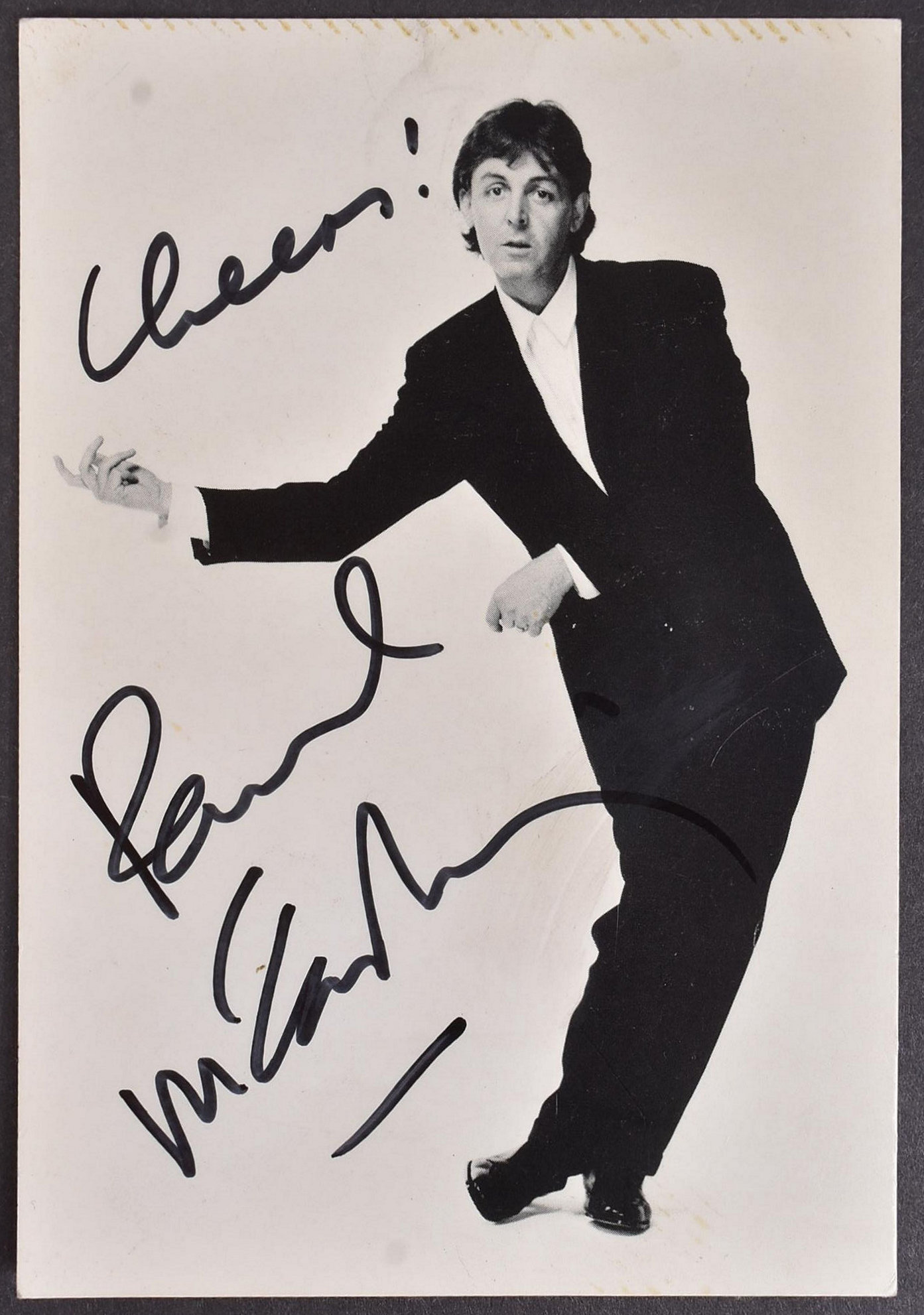 The Beatles - Paul McCartney - autographed vintage official 1984 MPL