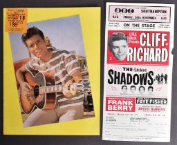 1960S - CLIFF RICHARD & THE SHADOWS - ABC CONCERT MEMORABILIA
