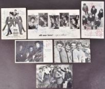1960S MUSIC AUTOGRAPHS - COLLECTION OF SIGNED PROMO CARDS