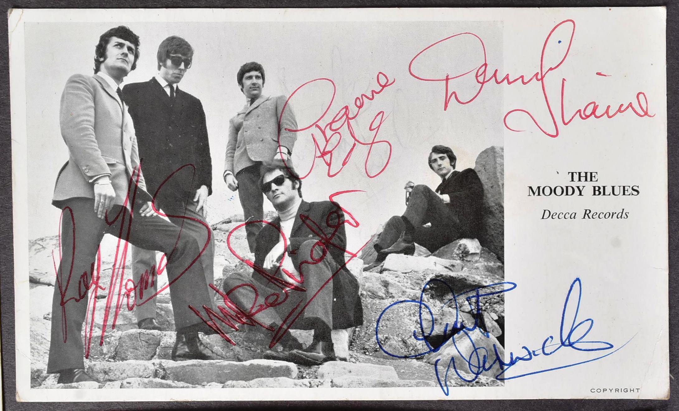 1960S MUSIC AUTOGRAPHS - SMALL FACES, MOODY BLUES ETC - Image 3 of 5