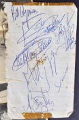 THE ROLLING STONES - AUTOGRAPHS FROM BRISTOL 1964