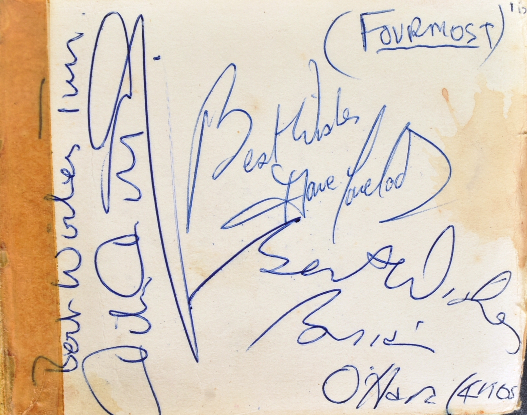 MUSIC - AUTOGRAPH ALBUM INCLUDING: YARDBIRDS, THEM, MERSEY BEATS ETC - Image 5 of 16