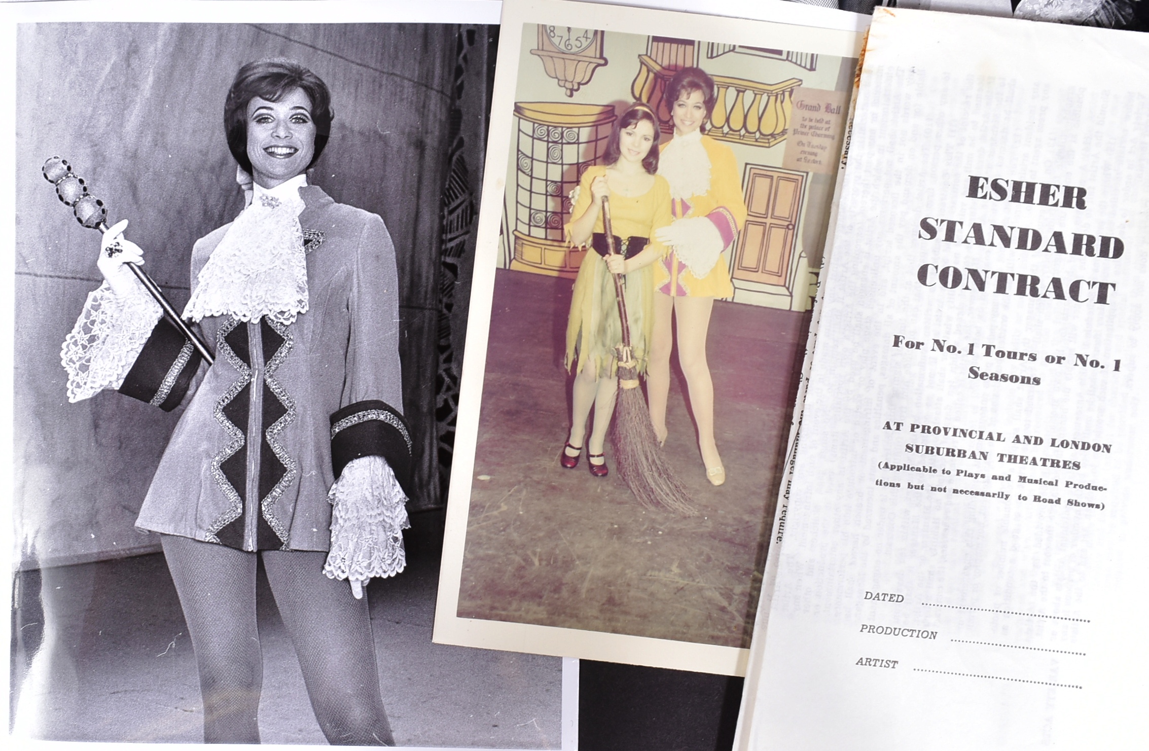 VALERIE LEON COLLECTION - ORIGINAL PANTOMIME CONTRACT & PHOTOS - Image 4 of 5