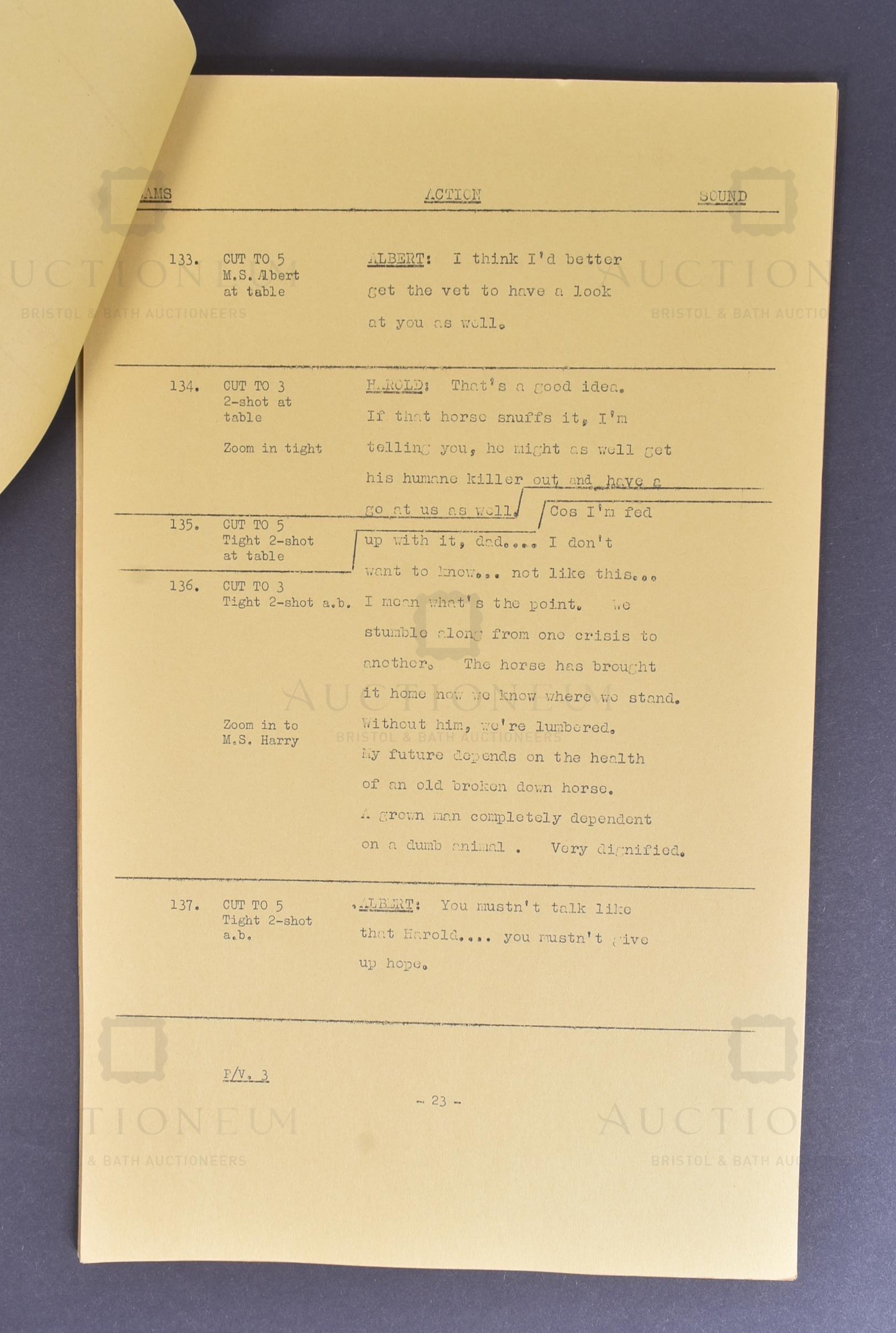 STEPTOE & SON (BBC SITCOM) - ORIGINAL STUDIO CAMERA SCRIPT - Image 5 of 5