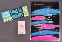 STARS IN YOUR EYES 1960 LONDON PALLADIUM SIGNED PROGRAMME + FLYER