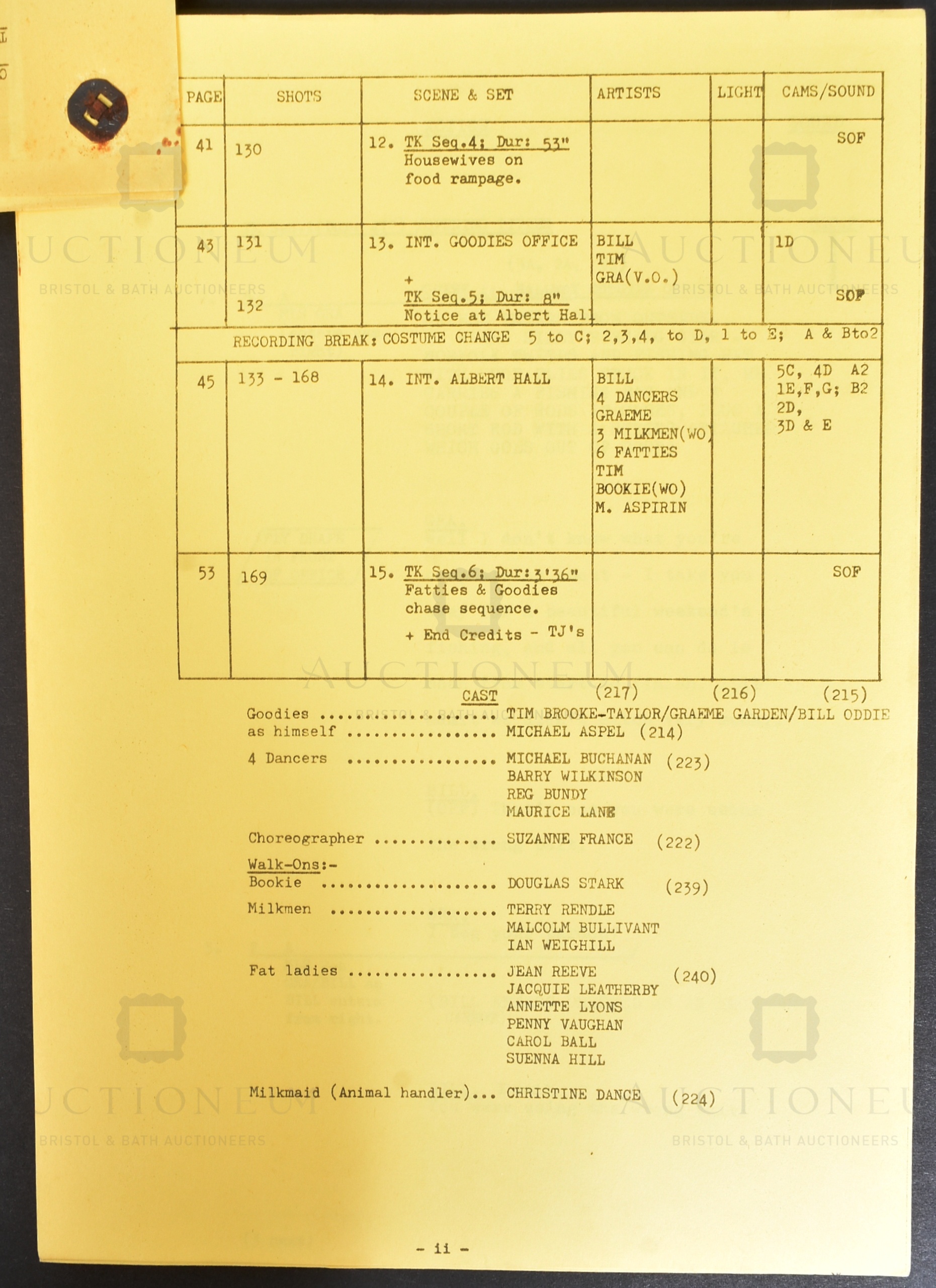 THE GOODIES (BBC 1970-1982) – ORIGINAL CAMERA SCRIPT - Image 4 of 5