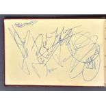 MUSIC AUTOGRAPHS - 1960S AUTOGRAPH ALBUM FROM BATH PAVILION