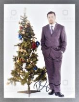 THE OFFICE - RICKY GERVAIS - AUTOGRAPHED 8X10" COLOUR PHOTOGRAPH