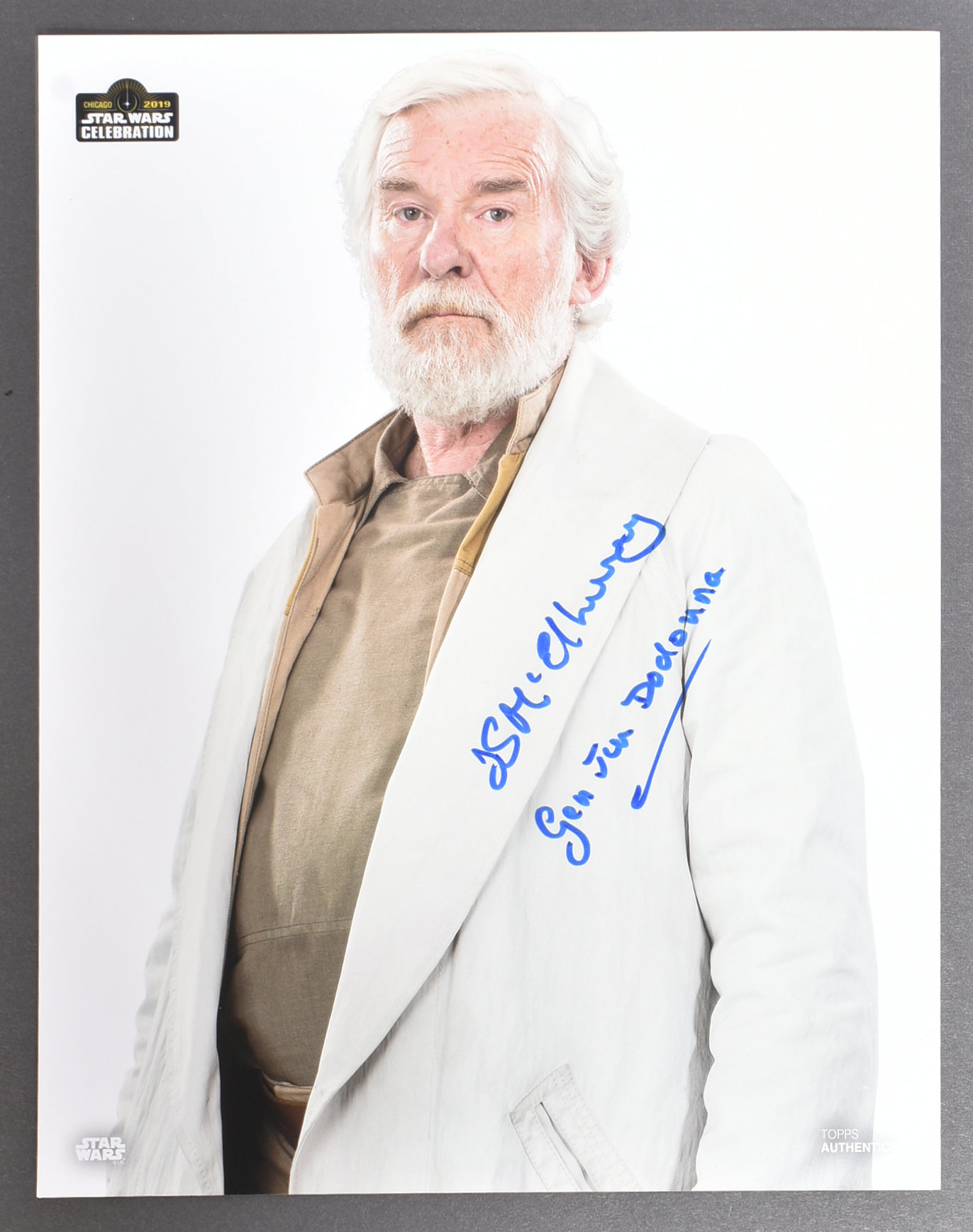 STAR WARS - ROGUE ONE - IAN MCELHINNEY - 8X10" TOPPS AUTHENTICS