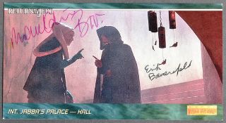 STAR WARS - ROTJ - ERIK BAUERSFELD (D.2016) & MICHAEL CARTER SIGNED CARD