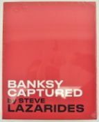 STEVE LAZARIDES BANKSY - CAPTURED RED COVER / ART BOOK